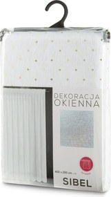 ZÁCLONA NA PÁSKE SIBEL 400X250 CM BIELA