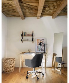 Tmavosivá kancelárska stolička Kave Home Madina