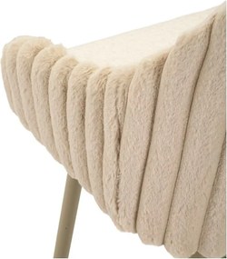 Krémové čalúnené barové stoličky v súprave 2 ks s podrúčkami (výška sedadla 78 cm) Alaska – Mauro Ferretti