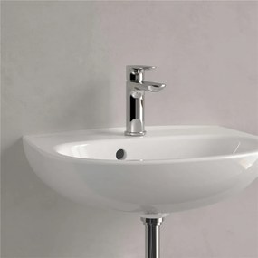 VILLEROY &amp; BOCH O.novo závesné umývadielko s otvorom, s prepadom, 500 x 380 mm, biela alpská, s povrchom CeramicPlus, 434050R1