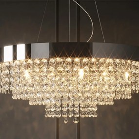 Toolight Toolight, stropné svietidlo 60cm, 16xG9, APP1786-5CP, chrómová, OSW-04057