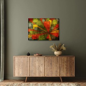 Sklenený obraz geometrické abstrakcie (70x50 cm)