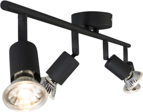 Inteligentné bodové svetlo čierne naklápateľné vrátane Wifi GU10 - Jeany