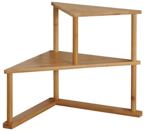 Kesper 58802 Kuchynská rohová polica bambus, 52 x 39 x 29,5 cm