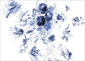 Vliesová tapeta Royal Blue Flowers III