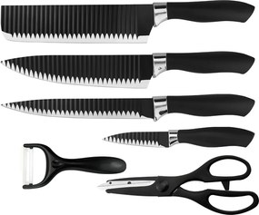 Haus Roland Sada kuchynských nožov, 6 ks, čierna