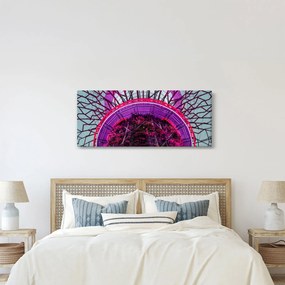 Abstraktný obraz - fialové vetvy (120x50 cm)