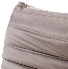 Designové sametové křeslo Fugi hnědo-šedé