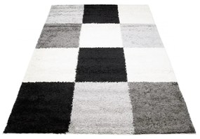 Kusový koberec shaggy Popyna šedý 60x100cm