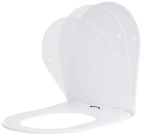 Gamma Magro, toaletné WC sedátko 438x361mm z duroplastu s pomalým zatváraním, biela, GMA-MAGRO