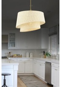 Závesné svietidlo na lanku BARETTE 1xE27/60W/230V krémové