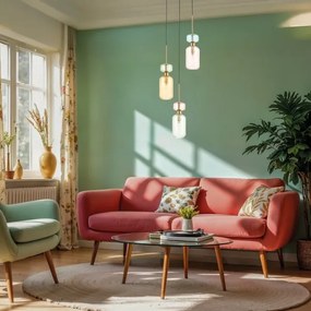 Luster na lanku MOLLY 3xE14/40W/230V pr. 38 cm pestrofarebná