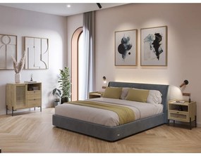 Skrinka v dekore duba v prírodnej farbe 80x80 cm Inca – Marckeric