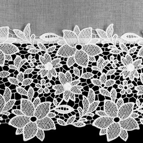 ZÁCLONA NA KRÚŽKOCH ARTEMIDA 350X145 CM BIELA