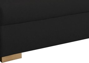 Rohová sedačka Helvetius, čierna látka