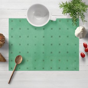 Biante Dekoračné prestieranie na stôl PM-022 Štvorčeky na zelenom 30x40 cm