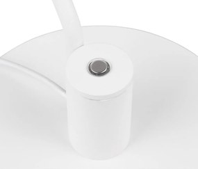 Matne biela LED stolová lampa s ohýbateľnou konštrukciou (výška 64 cm) Manduro – Trio