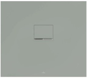 VILLEROY &amp; BOCH Squaro Infinity obdĺžniková sprchová vanička z materiálu Quaryl, štandardný model, protišmyk (C), 900 x 800 x 40 mm, Morning Green, UDQ9080SQI2V-R8