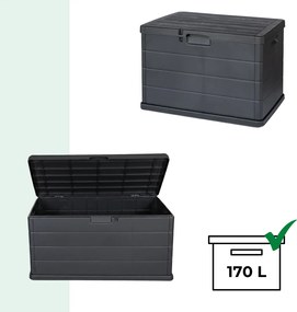 Úložný box BETA, 170L, 78x55x52cm, antracitová I.P.A.E-Progarden