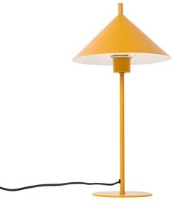 Dizajnová stolná lampa žltá - Triangolo