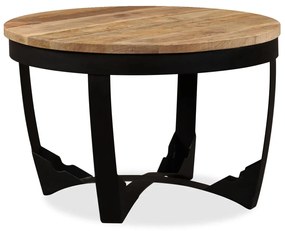 Príručný stolík, masívne surové mangovníkové drevo, 60x40 cm