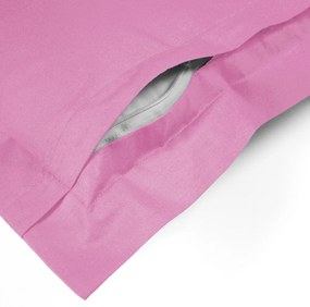 Biante Bavlnená obliečka na vankúš s lemom Moni MO-068 Sýto ružová 35 x 45 cm