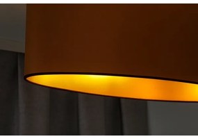 Duolla - Luster na lanku OVAL VEGAN 2xE27/15W/230V hnedá