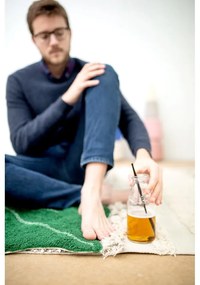 Svetlosivo-krémový prateľný ručne tkaný bavlnený koberec 140x200 cm Air Natural – Lorena Canals