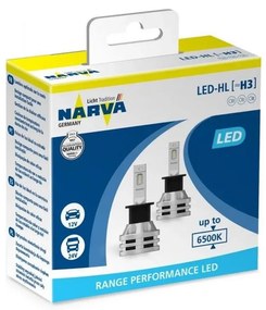 SADA 2x LED Autožiarovka H3 PK22s/19W/12V 6500K - Narva 18058RPNVAX2