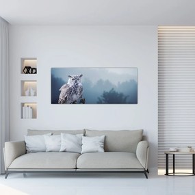 Obraz - Sova snežná (120x50 cm)