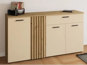 Komoda so šuplíkom Gatwick, dub artisan/kašmírová béžová%