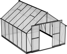Skleník 245 x 305 x 370 cm, zosilnená konštrukcia, polykarbonát 6 mm