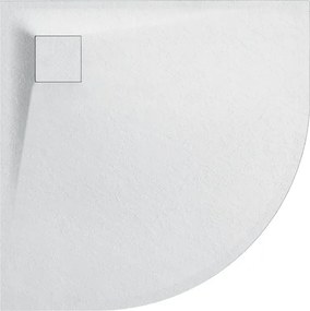 BPS-koupelny Štvrťkruhová akrylátová sprchová vanička HYD-RSV-ALBA 80x80 biela
