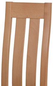 Elegantná jedálenská stolička vyrobená z masívneho dreva vo farbe buk