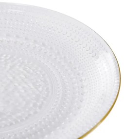 Dezertný tanier DAJANA so zlatým okrajom SS23 848754