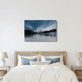 Obraz - Na zamrznutom jazere (90x60 cm)