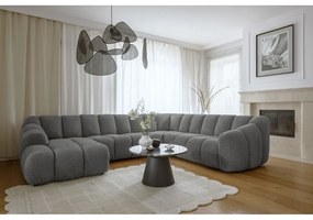 Sivá rohová pohovka (pravý roh/do tvaru "U") Shell – Miuform