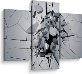 Obraz abstrakcie 3D (90x60 cm)