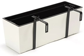 PLASTOVÝ KVETINÁČ BOUQUET 19X56 CM BIELA