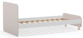 Krémová detská posteľ z borovicového dreva 90x190 cm Nora – Marckeric