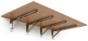 Sklápací stôl na stenu, 120x60 cm, nosnosť 60 kg, buk