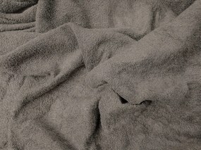 Froté plachta MOLTON tmavo sivá 90 x 200 cm