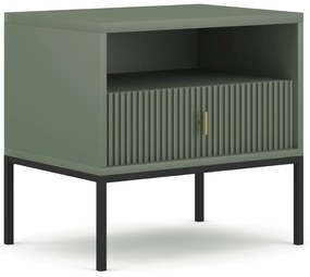 Noční stolek Maggiore 53,9 cm zelený/černý/zlatý