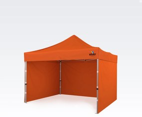 BRIMO Nožnicový stánok 3x3 m - s 3 stenami - Oranžová 4