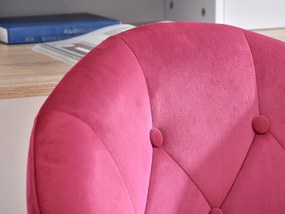 Kreslo Lush 4 (ružová + chrómová). Akcia -13%. Vlastná spoľahlivá doprava až k Vám domov. 1110255