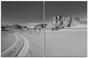 Obraz na plátne - Cesta v púšti 1129QE (120x80 cm)