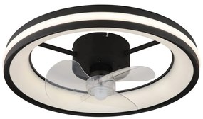 Globo 03651 - LED Stropné svietidlo s ventilátorom GATIAN LED/30W/230V čierna + DO