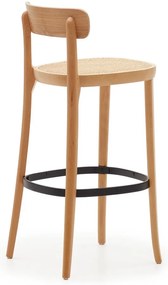 Barová stolička v dekore jaseňa v prírodnej farbe 99 cm Romane – Kave Home