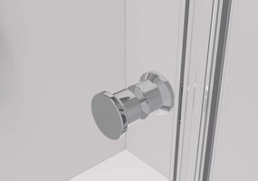 Cerano Volpe Duo, sprchovací kút so skladacími dverami 70(dvere) x 70(dvere), 6mm číre sklo, chrómový profil, CER-CER-427357