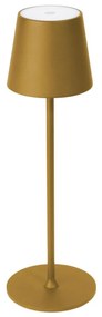 LED Stmievateľná vonkajšia stolná lampa LED/4W/4000 mAh 3000/4000/5500K IP44 zlatá